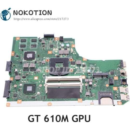 NOKOTION K55VD A55V K55A MAIN BOARD For ASUS K55VD A55V Laptop Motherboard DDR3 GT 610M Graphics