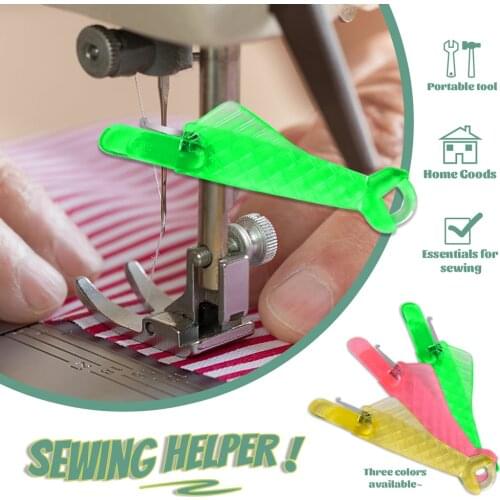 Mini Sewing Machine Needle Threader with Hook Plastic Stitch Insertion Tool Elderly Quick Automatic Changer Craft Accessories