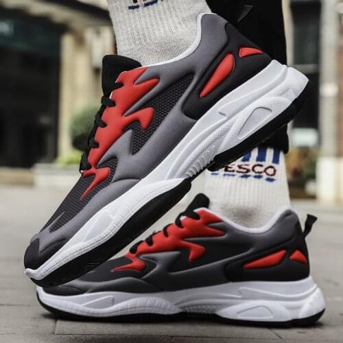 2021 Spring New Men Casual Shoes Lace Up Men Shoes Lightweight Comfortable Breathable Walking Sneakers Trainers Zapatos Hombre