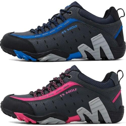 Shoes Trekking Outdoor Men Lover Waterproof Hiking Shoes Mountain Boots Genuine Leather Woodland Hunting Tactical Shoes Big Size