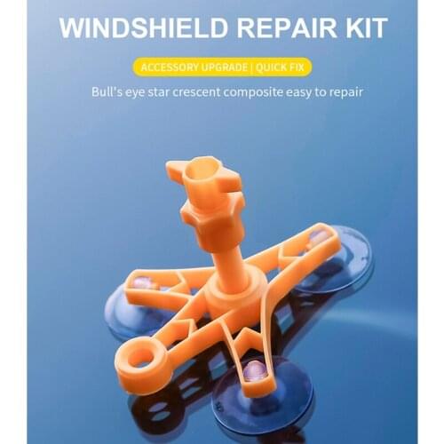 Car Windshield Repair Kit Auto Glass Crack Repair Tools with Repair Resin for Car Windshield Crack and Scratch Fixing