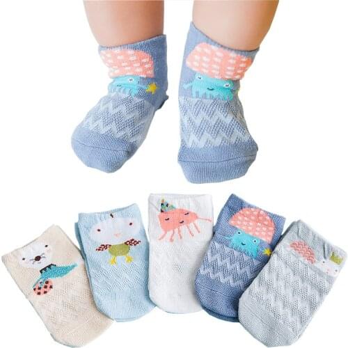 Cartoon Baby Socks Neonatal Spring Autumn Children Sock Mesh Cotton Kids Girls Boys Children Socks Kids Clothing