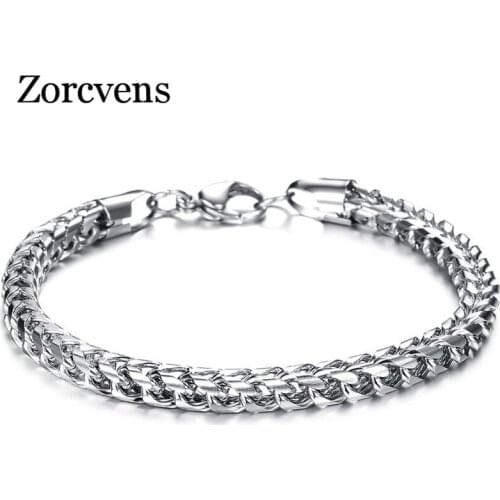 Modyle Fashion New Link Chain Stainless Steel Bracelet for Men