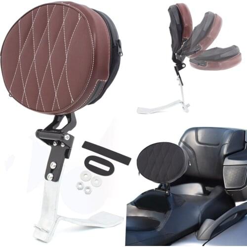 New Adjustable Plug-In Driver Rider Backrest Mount Pad Kit Fit For Can-Am Spyder RT 2008-2017 Motorcycle Seat Accessories