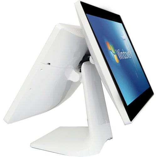 Double screen Factory Price POS system 15 inch dual screen touch screen POS terminal and machine J1900