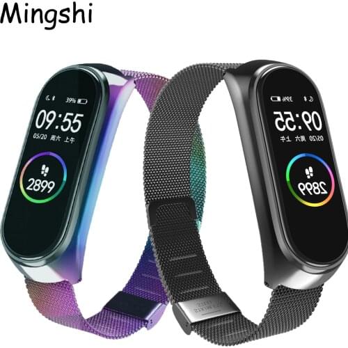 Stainless Steel Strap For Mi band 5 Metal Bracelet for Xiaomi Mi Band 5 Screwless Mi Band bracelet MiBand Wrist band smart Band
