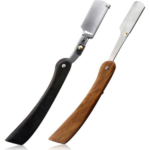 Manual Shaver Professional Straight Edge Stainless Steel Barber Razor Folding Shaving Razor Barber Accessories Haircut Knife