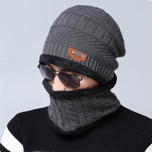 Thick Warm Winter Beanie Hat Soft Stretch Slouchy Skully Knit Cap Fleece Lined Skull Cap Ski Hats for Men Women