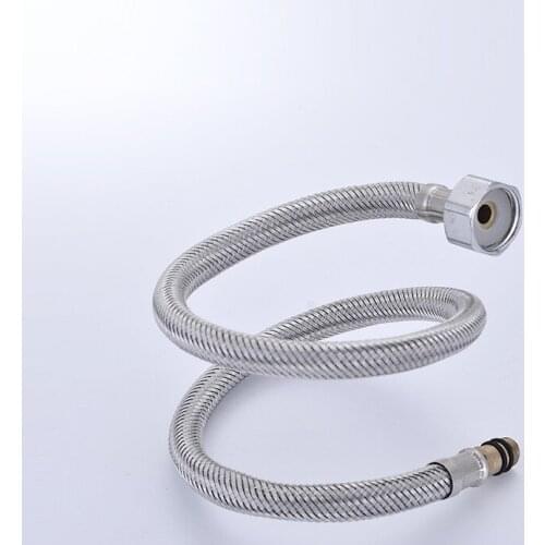 SHAI Plumbing Hoses 304 Stainless Steel Tube Kitchen Faucet Inlet Hose Single Head Basin Faucet Pointed Tube
