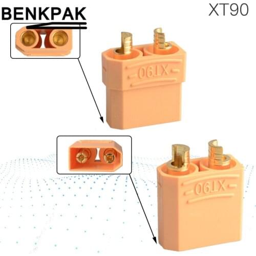 BENKPAK 4pcs XT90 Plug Male Female Bullet Connector Plugs For RC Lipo Battery Connectors