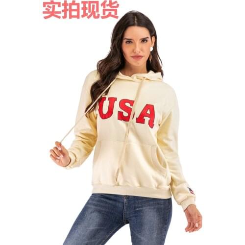 Die to film the spot in Europe and the speed to sell through ebay amazon the flag of the United States letters printed fleece