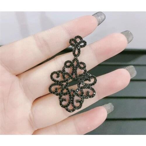 UMGODLY 1pc Luxury Fashion Vine flower Brand Silver Color Earring Micro Pave Full Cubic Zirconia Stones Women Jewelry Gift