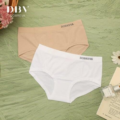 DOBREVA Womens Low Rise Brief Seamless Soft Hipster Panty