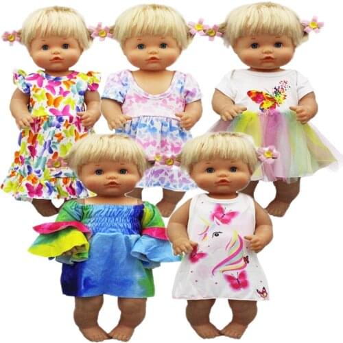 2021 New Fashion Dress doll Clothes Fit 42cm Nenuco Doll Nenuco su Hermanita Doll Accessories