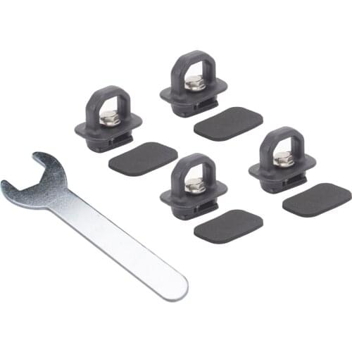 4Pcs Universal Tie Down Anchors Aluminum Alloy Hooks Fixed Buckle for Chevy Silverado Pickup Trucks Replacement