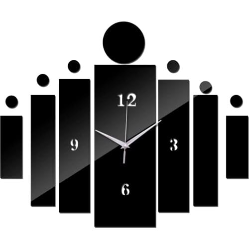 3d mirror wall art acrylic clock modern design watch home decoration diy crystal vintage clocks kids decal