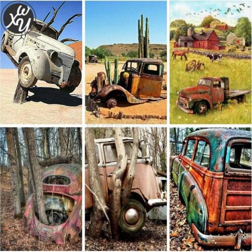 Diamond Mosaic Car 5D Diamond Painting Kits for Adults Cross Stitch Embroidery Full Drill Accessories Rhinestones Art Home Decor