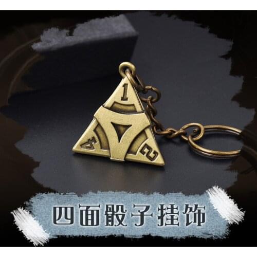 Anime Hot Game Identity V Multi-style Props Jack Air Gardener Cosplay Metal Pendant Keychain Dice Keyring Hang Decorations Gift