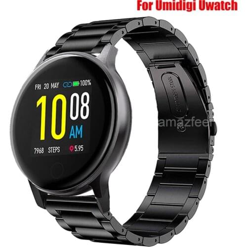 Watch band For Umidigi Uwatch 3S/3/2S Strap Stainless steel Bracelet For Umidigi Urun Urun S Smart Watch Metal Wristband Correa