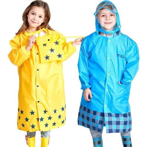 Childrens raincoat cartoon children and girls waterproof raincoat waterproof poncho boys raincoat women thickened poncho elasti