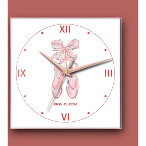 Frane Wall clock Metal Wall Clock cute design Pink theme wall watch for home décor Horloge murale