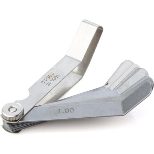 0.05 to 1mm Thickness Curved Stainless Steel Gap Metric Filler Feeler Gauge P20