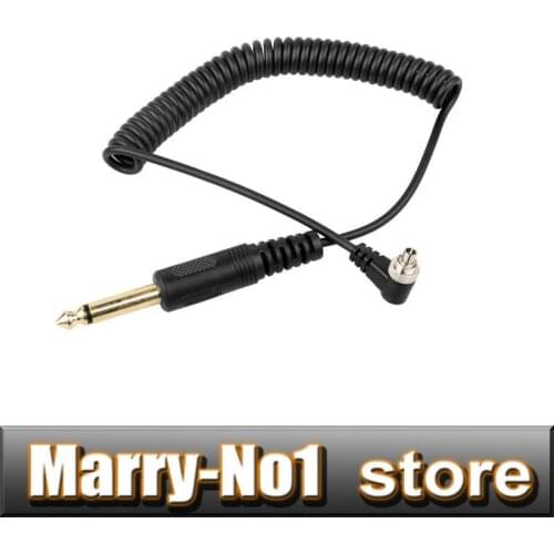 6.35mm to Male FLASH PC Sync Cable Cord with Screw Lock For DSLR Camera YONGNUO PT-04TM Wansen PT-16NE PT-04GY PT-04NE