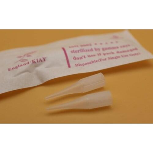 500pcs 1RL Permanent Makeup Giant Sun Needle Caps 5mm Diameter 2.5 Length Eyebrow Tattoo Needles Tips