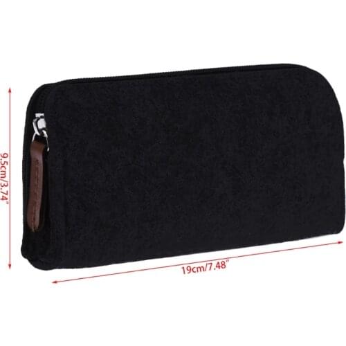 H8WA Square Felt Makeup Cosmetic Bag Brush Pen Pencil Case Pouch Box Office Supplies