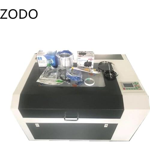 Crystal Laser Engraving Machine 60W CO2 4060 Laser Engraver For Glass Beer Cup With Rotation Axis Ruida Control Red Dot Position
