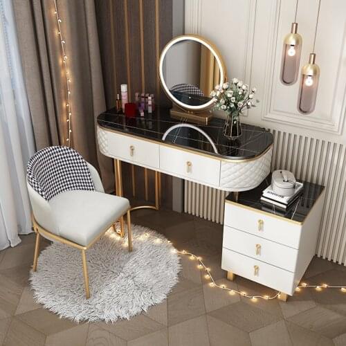 Bedroom Furniture Dressing Table Modern Minimalist Nordic Light Luxury Style Small Apartment Storage Cabinet One Makeup Table