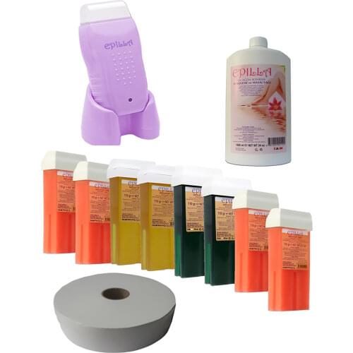 Depilatory Hair Removal Advantageous Wax Set Strips For Hair Removal Epilator With Machine Cartridge Heater Waxing Set