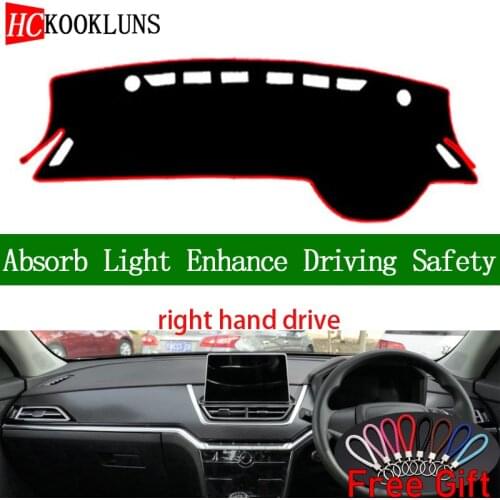 For Venucia T60 2018 2019 Right Hand Drive Dashboard Cover Car Stickers Sun Shade Dash Mat Carpet Interior Accessories