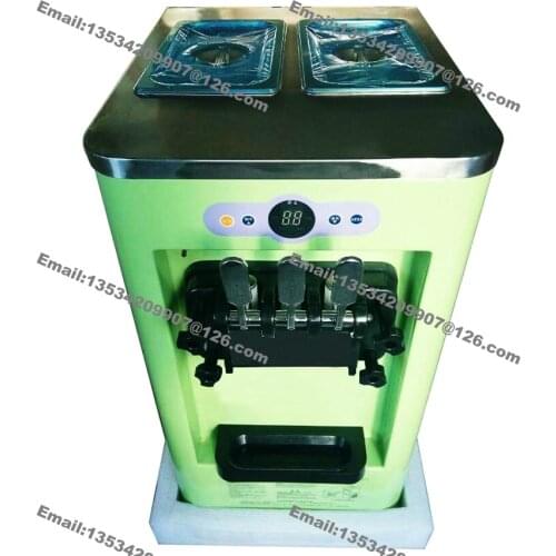 Low Price Small Capacity Mini Desk Top Commercial Home 13-18L R22 220v 50Hz 3 Flavor Soft Ice Cream Maker Machine