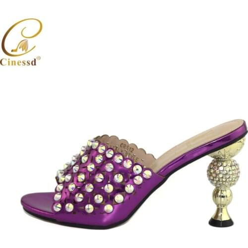 New Arrival African Women Wedding Shoes Summer High Heels Women Shoes High Quality Italian Sandals Pumps Shoe for African Party