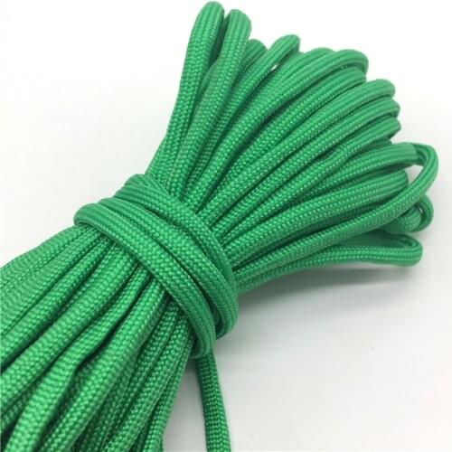 10yds Paracord 550 Parachute Cord Lanyard Rope Mil Spec Type III 7 Strand Climbing Camping Survival Equipment #Green