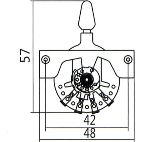 Electric Guitar Pickup Lever Switch 5 Position Musical Instrument Accessory