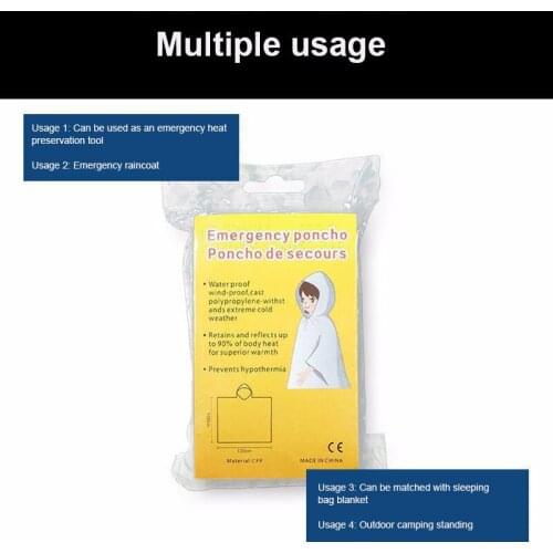 Portable Disposable Raincoat Cloak Raincoat Portable Raincoat Disposable Rain Portable Poncho Unisex Rainwear