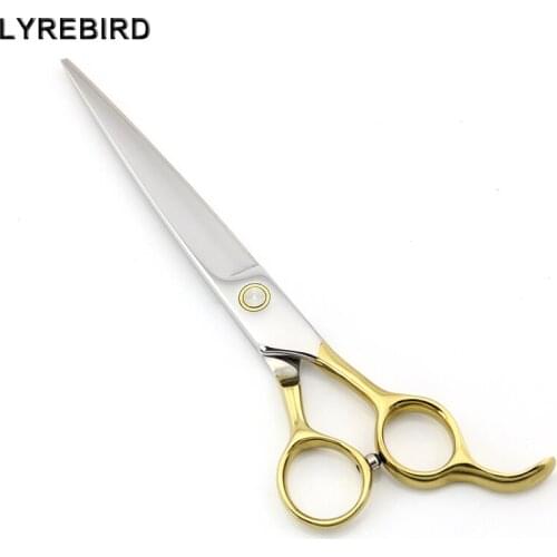 Professional Dog Grooming Scissors 7.5 INCH Dog Hair Scissors Pet Straight Scissors Silver LYREBIRD NEW