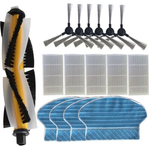 Vacuum Cleaner Roller Side Brush Hepa Filter Mop Cloth for Polaris PVCR 0920WV Robotic Vacuum Cleaner Parts Brushes Filters