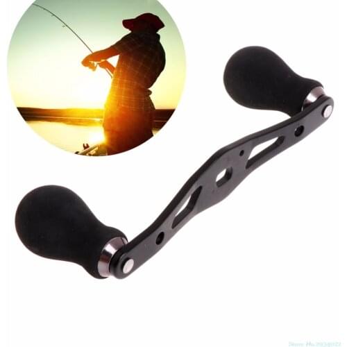 Fishing Handle Reel Double Knob Replacement Baitcasting Accessory Aluminum Alloy