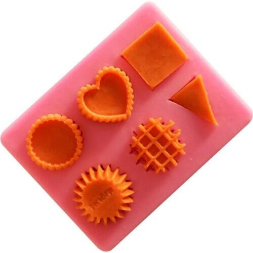 6 Shapes Silicone Border Lace Mold Chocolate Fondant Cake Decoration Kitchen Soap Tools