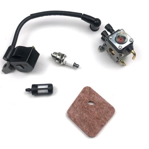 Replacement Lawn Mower Carburetor Assembly Kit For Stihl FS38 FS45 FS46 FS55 KM55R FS45C FC55 Trimmer Ignition coil Repair Parts