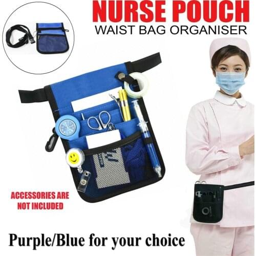 Nurse Pouch Waist Bag Messenger Sack Organiser Extra Pocket Adjustable Agecare Bag Capacity Practical Storage Pouch