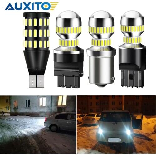 2Pcs 6000K LED Lamp T15 W16W Led White Bulb For Honda Civic 2008 Accord CRV Hrv Jazz Typer Accessories 1156 BA15S 7440 3156