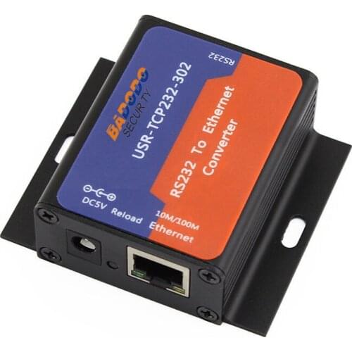 USR-TCP232-302 Serial Device Server, RS232 to RJ45 TCP/IP/ Ethernet Server
