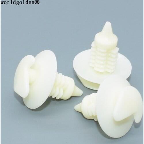 Worldgolden 100pcs auto fasteners Trim Panel Retainer for AMC Renault1984-On 8934-201-681 VW 1982-On 175-867-299