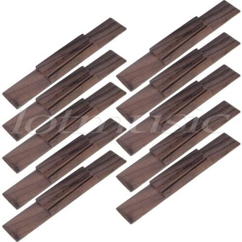 10pcs Rosewood Wood 39 inch Classical Guitar Bridge Parts
