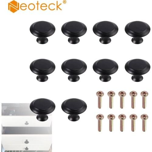 Neoteck 10 Pcs Cabinet Cabinet Door Handle Silk Satin Chrome Closet Drawer Handle Wth Screws