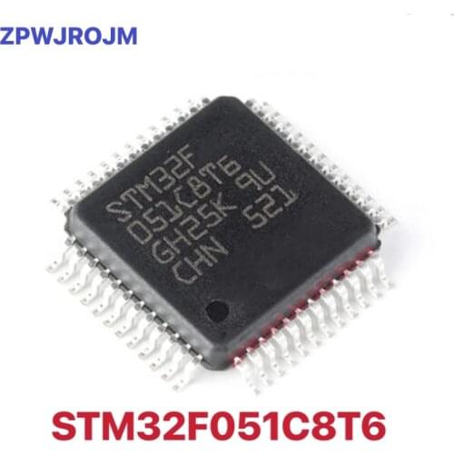 10pcs STM32F051C8T6 STM32F051 STM32F 051C8T6 QFP-48